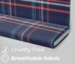 Premium Blue Checkered Fabric