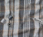 Grey Yarn Dyed Checkered Flannel Fabric