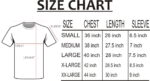 half sleeve t-shirt size chart