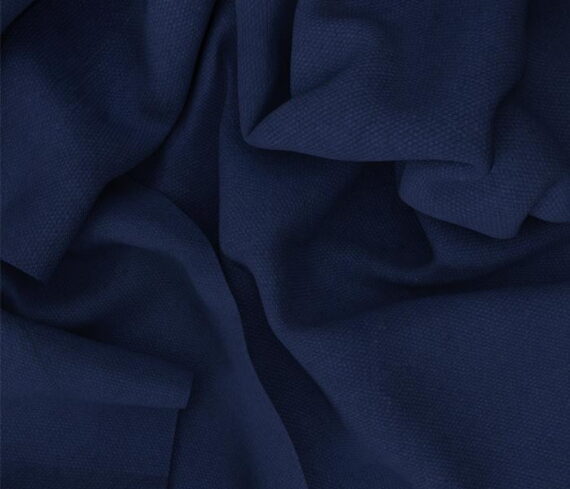 Navy Blue Solid Canvas Fabric