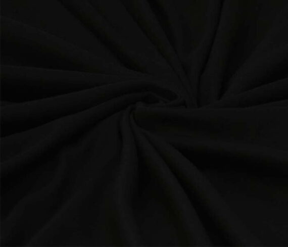 Black Polar knitted Light Weight Fleece Fabric