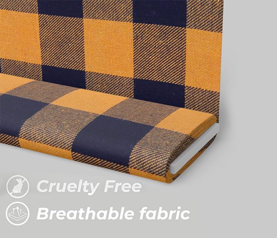 Yellow Tom Tom Checkered Fabric