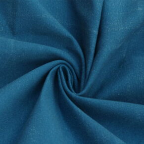 Royal Blue Stonewashed Cotton Canvas Fabric