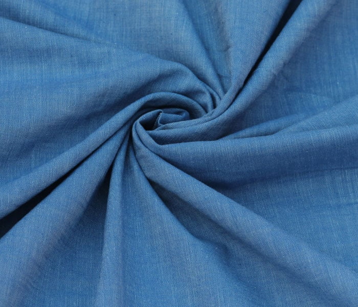 Get Now Unstitched Chambray Cotton Shirt Fabric up to 35% off