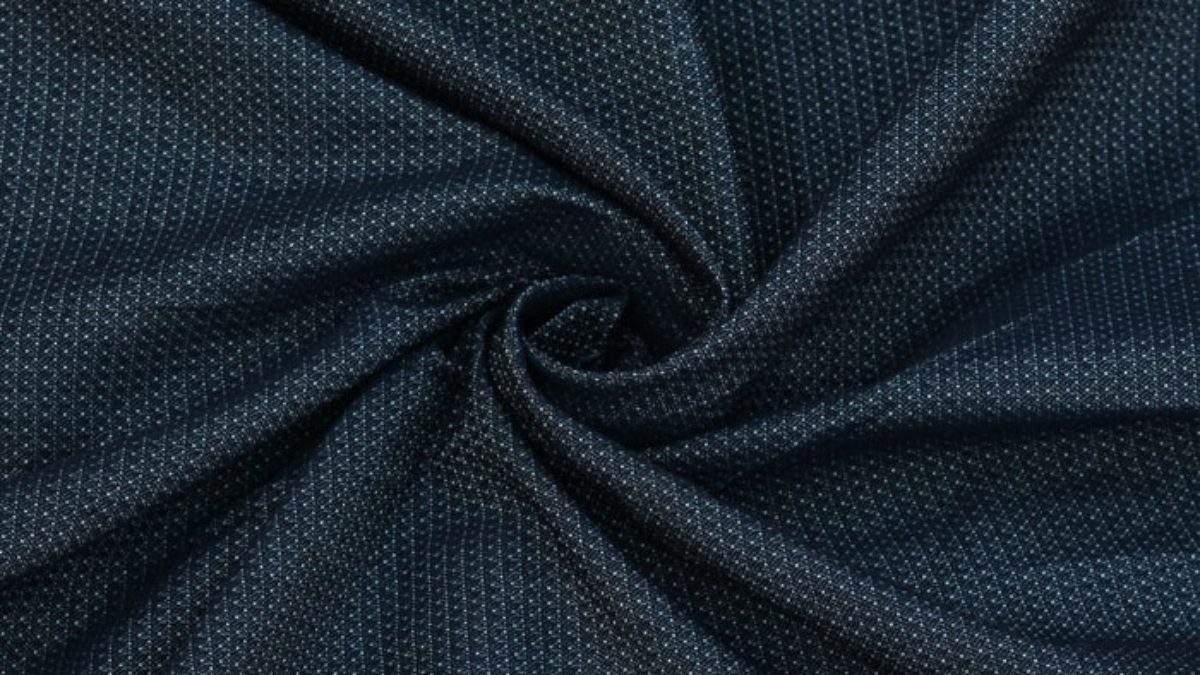 Check out Yarn-Dyed Navy Blue Dobby Fabric at Attractive Price