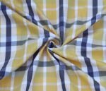 Yarn Dyed Blue & Yellow Cotton Fabric