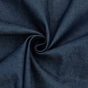 Unstitched Navy-Blue Cotton Denim Fabric
