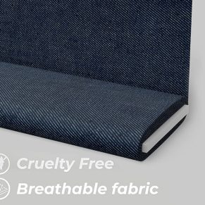 Unstitched Navy-Blue Cotton Denim Fabric