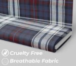 Red Blue Pure Cotton Checkered Fabric