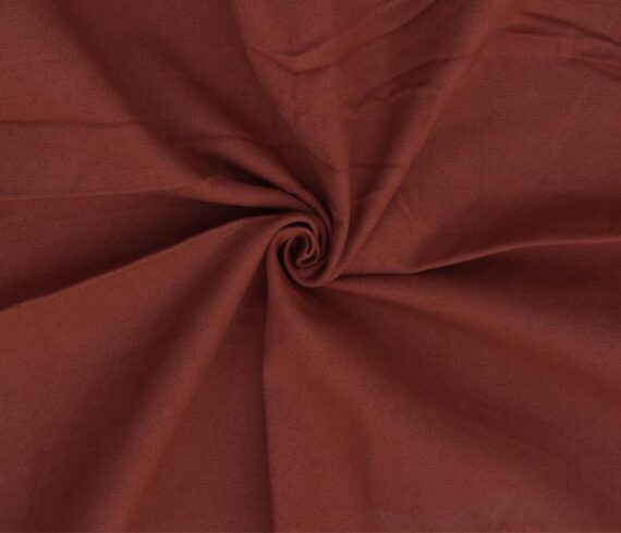 Rust Color Cotton Canvas Fabric