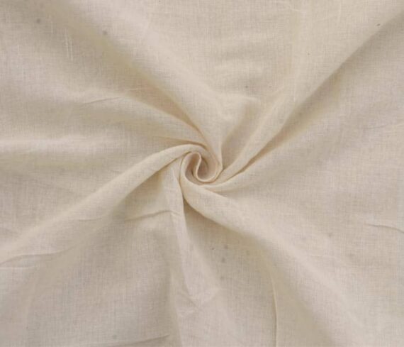 Unstitched Greige Cotton Muslin Fabric