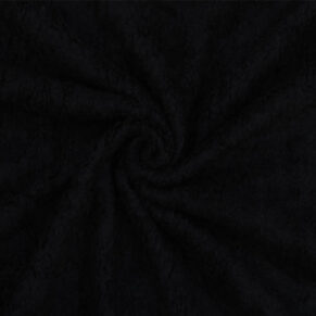 Unstitched Black Wool Goli Fur Fabric