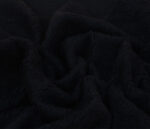 Unstitched Black Wool Goli Fur Fabric