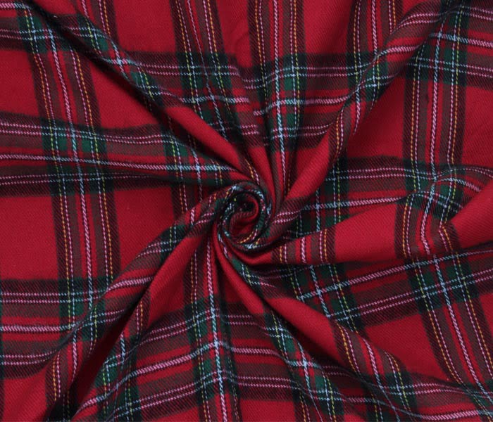 Unstitched Tartan Flannel Check Fabric