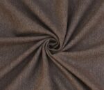 Dark Brown Herringbone Tweed Fabric