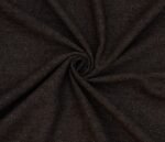 Dark Brown Herringbone Tweed Fabric