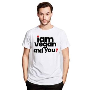 I am Vegan and you printed half sleeve t- shirt for men's