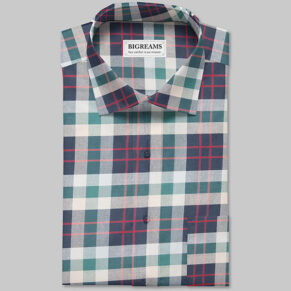 Unstitched Multicolor Cotton Shirting Fabric