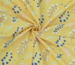 Yellow Flower Digital Printed Canvas Fabric