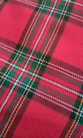 Unstitched Tartan Flannel Red Check Fabric photo review