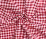 Red Gingham Check Fabric