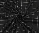 Yarn-Dyed Black Suiting Tweed Fabric