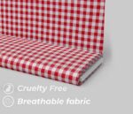Red Gingham Check Fabric
