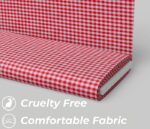 Red Gingham Check Fabric