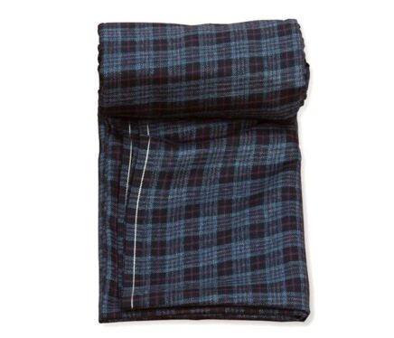 Buy Black Tartan Checkered Suiting Fabric - BIGREAMS