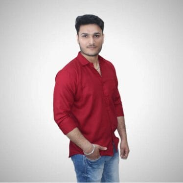 El General Beige/Burgundy Casual Long-Sleeve Shirt 44747