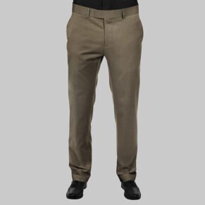 Khaki Color Solid Trouser Fabric