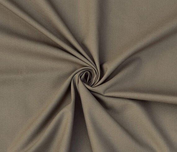 Khaki Color Solid Trouser Fabric