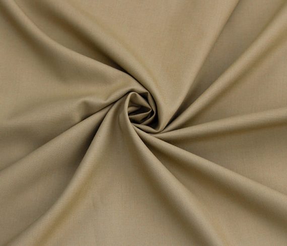 Khaki Color Solid Trouser Fabric