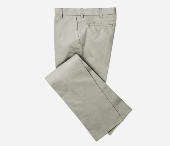 Khaki Color Solid Trouser Fabric