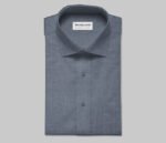 Unstitched Chambray Navy Blue Shirt Piece