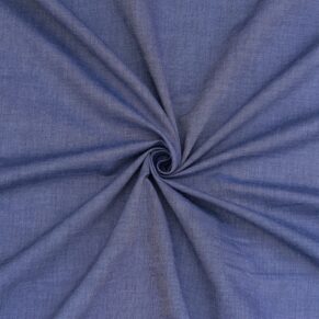 Unstitched Chambray Blue Shirt Fabric