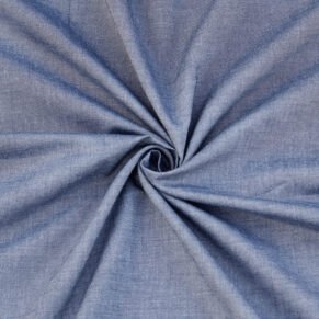 Unstitched Chambray Blue Shirt Fabric