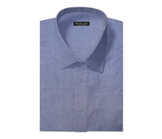 Unstitched Chambray Blue Shirt Fabric