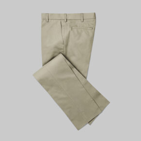 Khaki Stretchable Twill Pants Fabric