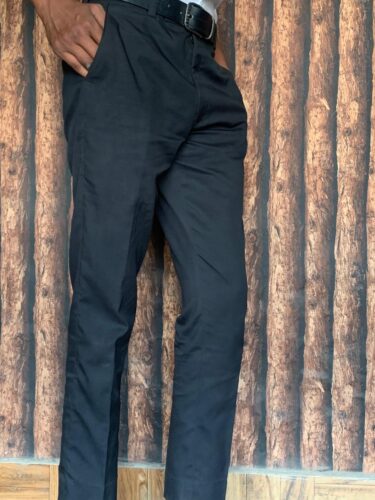 Black Wrinkle Free Stretchable Twill Pants Fabric photo review