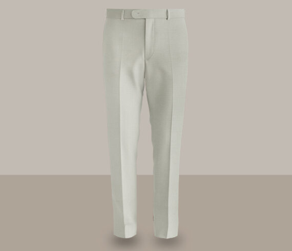 Off-White Wrinkle Free Stretchable Pant Fabric