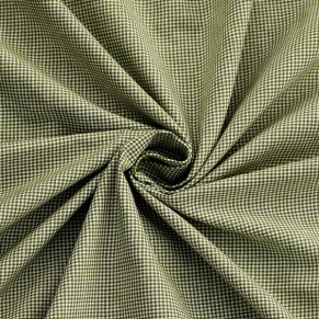 Green 100% Cotton Gingham Check Fabric
