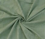 Green 100% Cotton Gingham Check Fabric