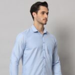 Men's Sky Blue Cotton Oxford Shirt