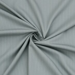 Grey Cotton Poly Stripe Pants Fabric