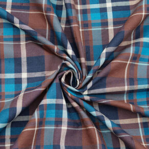 Brown Premium Checkered Shirt Fabric