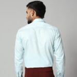 Ice Blue Full Sleeve Formal Shirt