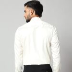 Men's Off White Office Wear Shirt