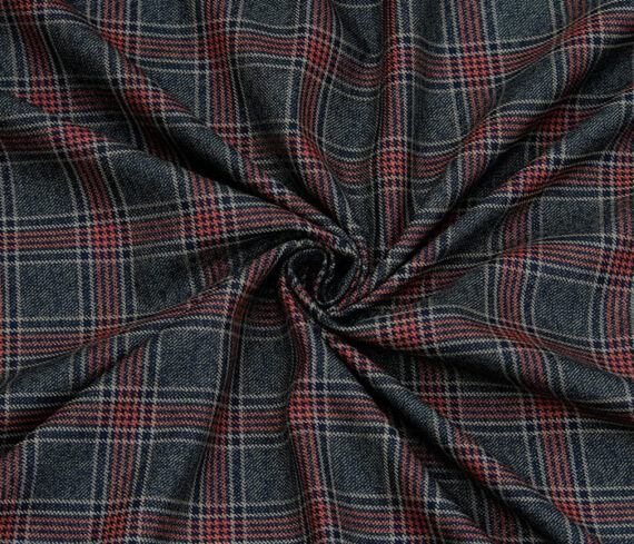 Premium Checkered Suit Fabric