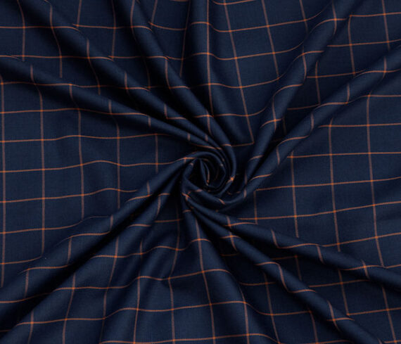 Navy Blue Party Wear Coat Fabric